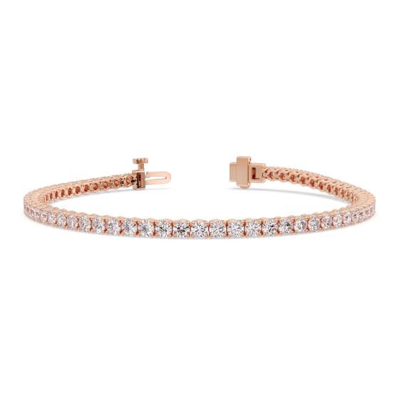 Unique Round Diamond Tennis Bracelet