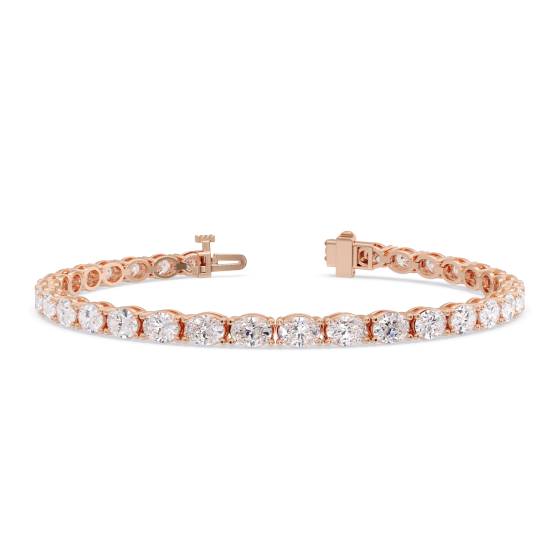 10ct Oval Diamond Horizontal Set Designer Bracelet