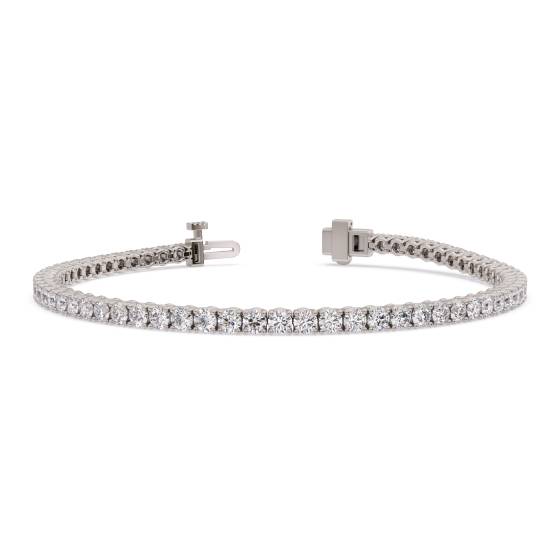 Unique Round Diamond Tennis Bracelet