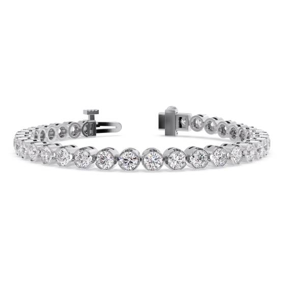 Classic Single Row Diamond Tennis Bracelet