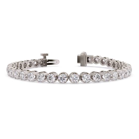 Classic Single Row Diamond Tennis Bracelet