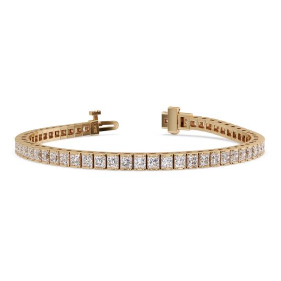 Unique Princess Diamond Tennis Bracelet