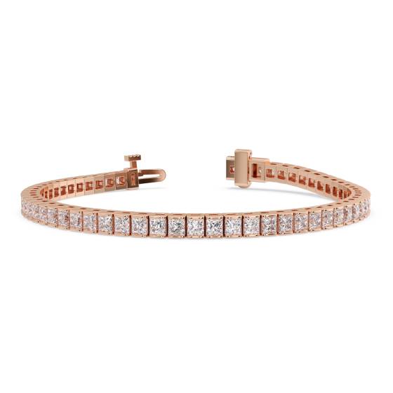 Unique Princess Diamond Tennis Bracelet
