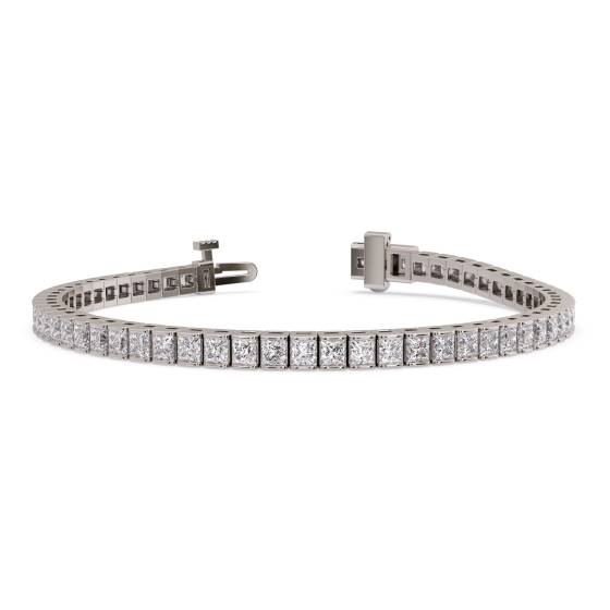 Unique Princess Diamond Tennis Bracelet