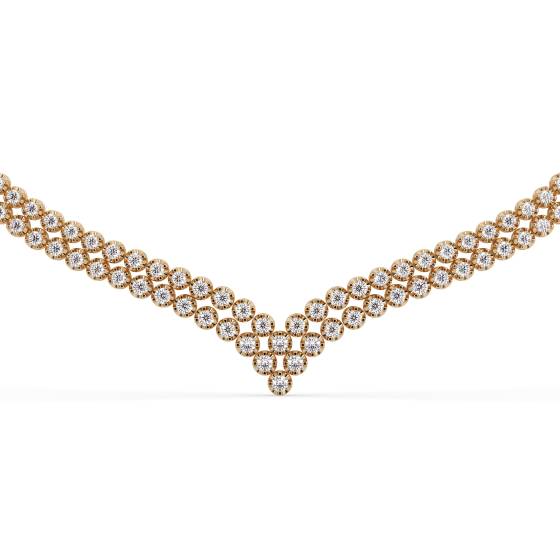 Round Diamond Lab Grown Necklace