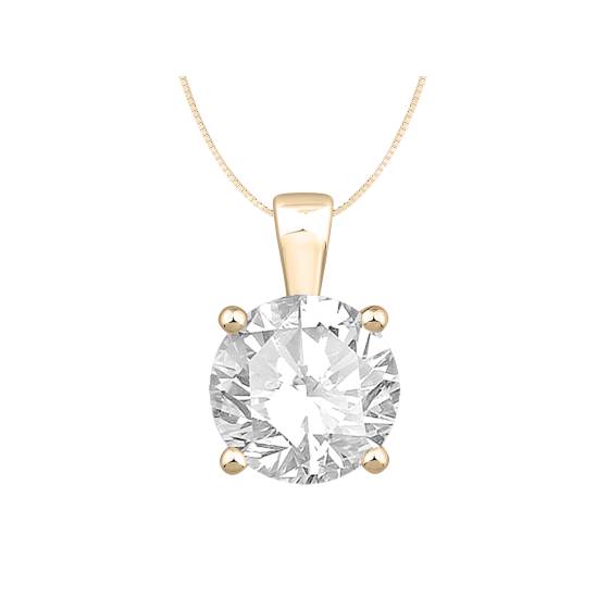 Labgrown Diamond Four Claw Pendant