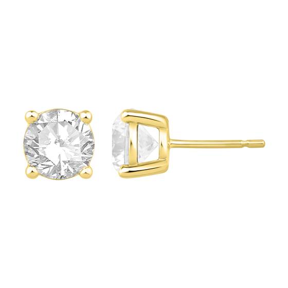 Labgrown Diamonds Four Claw Stud Earrings