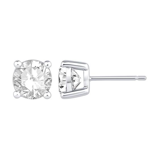 Labgrown Diamonds Four Claw Stud Earrings