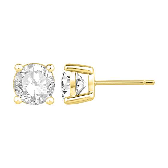Labgrown Diamonds Four Claw Stud Earrings