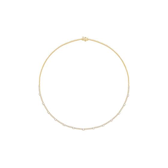 4ct Round Diamond Designer Tennis Necklace