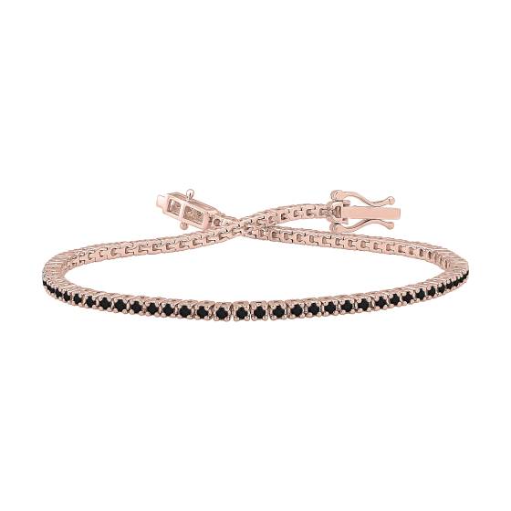 1.00ct Men Black Diamond Bracelet