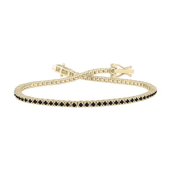 1.00ct Men Black Diamond Bracelet