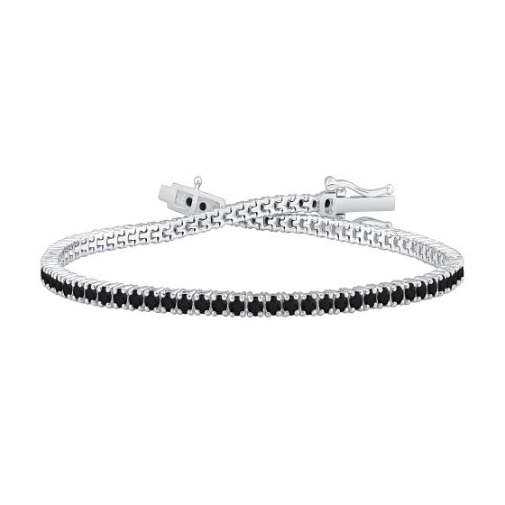2.00ct Mens Black Diamond Bracelet