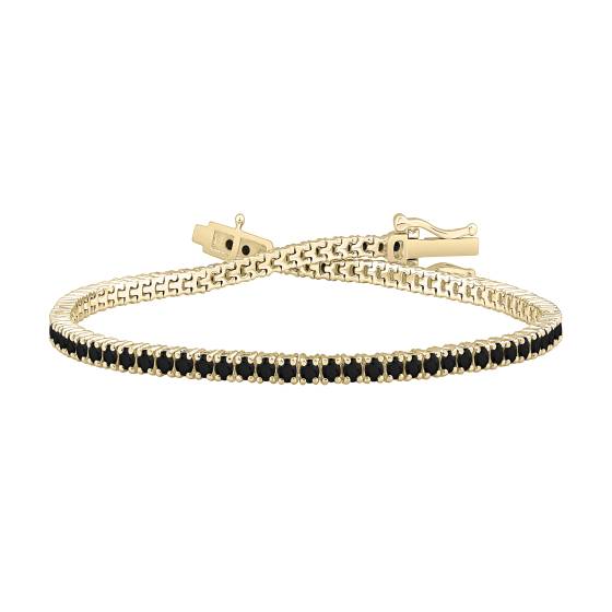 2.00ct Mens Black Diamond Bracelet