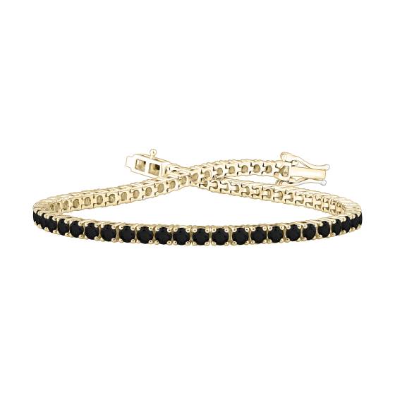 4.00ct Mens Black Diamond Bracelet