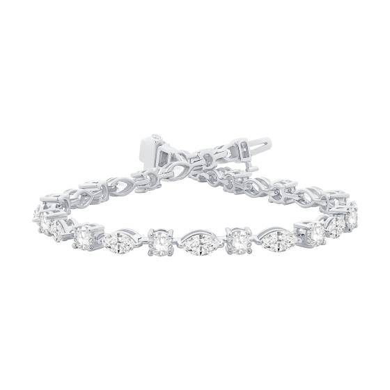 Marquise and Round Diamond Bracelet