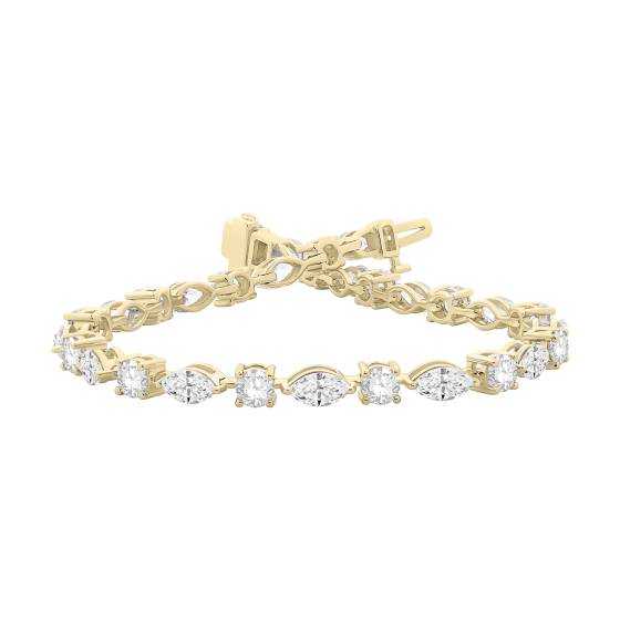 Marquise and Round Diamond Bracelet