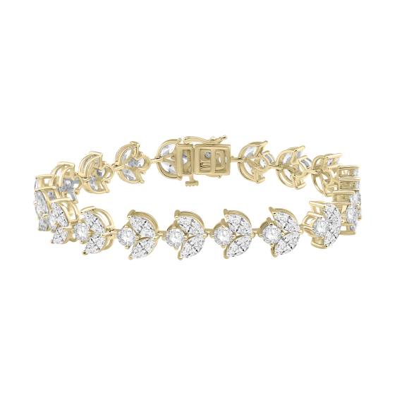 Marquise and Round Diamond Bracelet