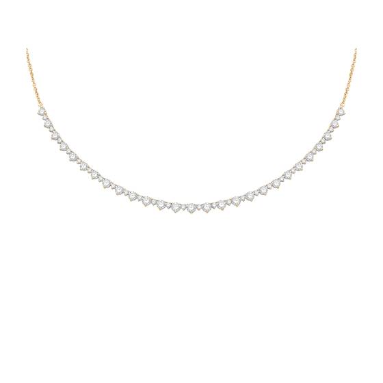 Round Diamond Lab Grown Necklace
