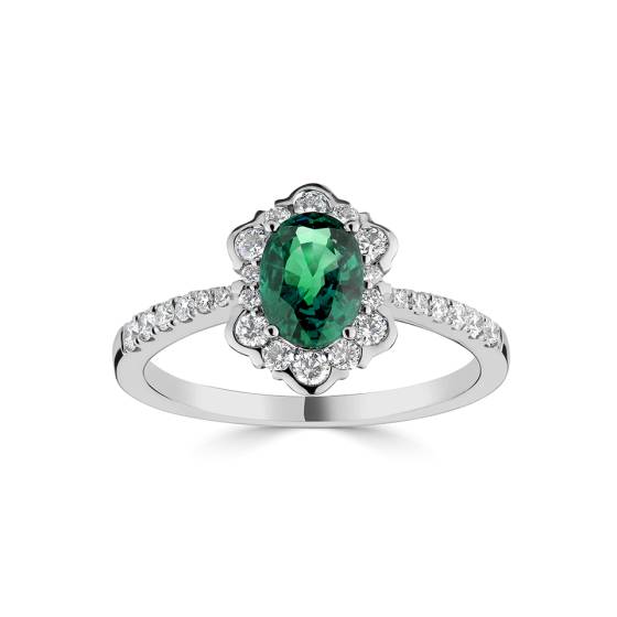 1.50ct Emerald Pear Ring
