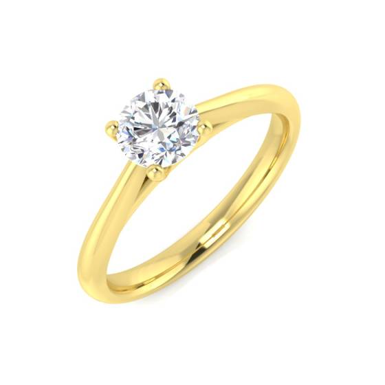 0.5ct LAB/LAB Round Cut Lab Diamond Engagement Rings