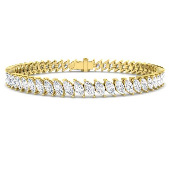 8.63ct VS/Other Marquise Cut Labgrown Diamond Tennis Bracelets