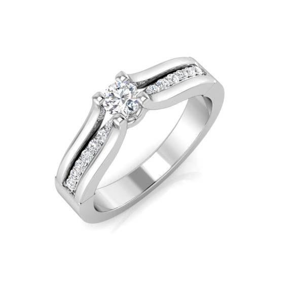 0.24ct SI2/G Round Cut Natural Diamond Engagement Rings Rings