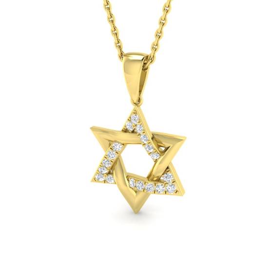0.11ct I1/G Round Cut Natural Diamond Religious Pendants