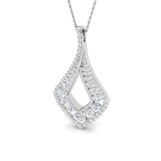 1.96ct VS/Other Round Cut Labgrown Diamond Fancy Pendants