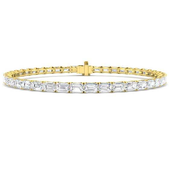 8.74ct VS/Other Emerald Cut Labgrown Diamond Tennis Bracelets