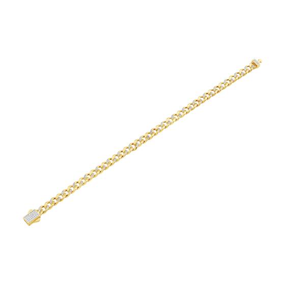 Mens Diamond Cuban Bracelet