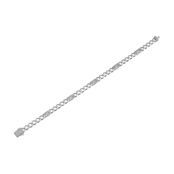 Mens Diamond Cuban Bracelet