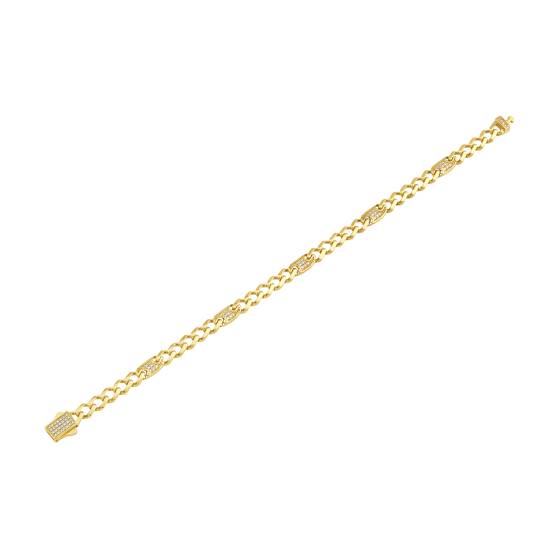 Mens Diamond Cuban Bracelet