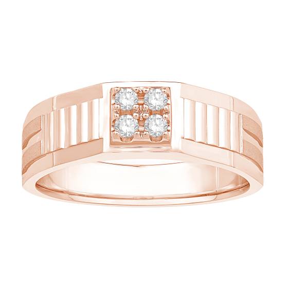 Mens Diamond Set Wedding Band