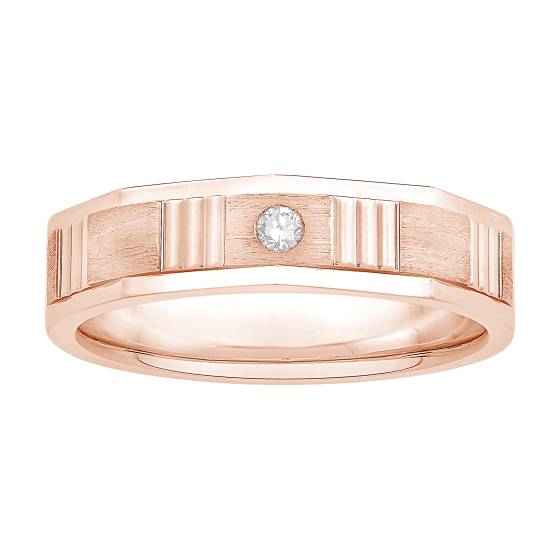 Mens Diamond Set Wedding Band