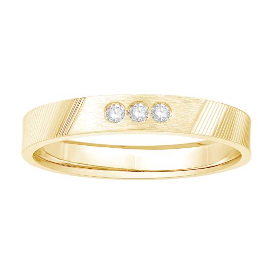 Mens Diamond Set Wedding Band