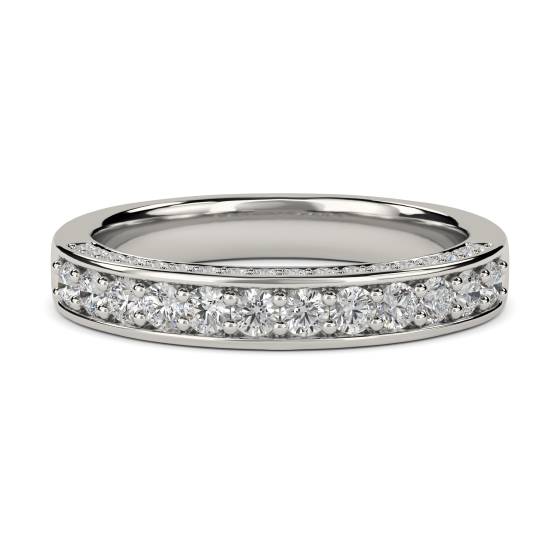 Unique Round Diamond Eternity/Wedding Ring