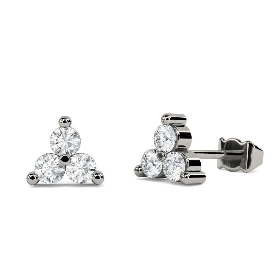 Round Diamond Designer Earrings