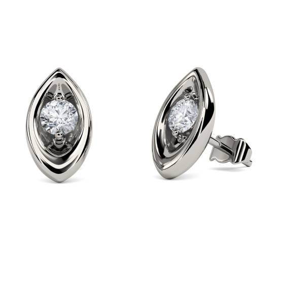 Round Diamond Designer Earrings