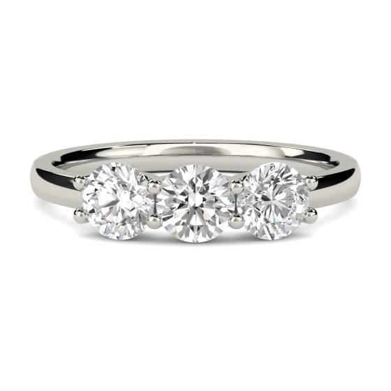 Traditional Round Diamond Trilogy Ring