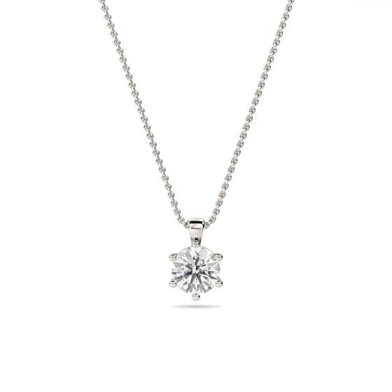 Classic Round Diamond Pendant