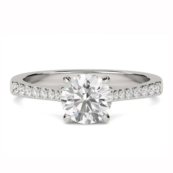 Shoulder Set Diamond Engagement Ring