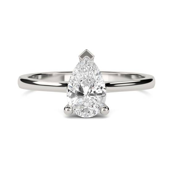 Stylish Pear Diamond Engagement Ring