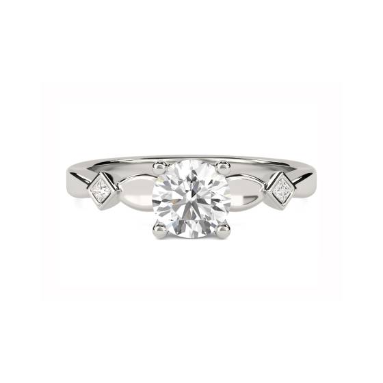 Round and Princess Diamond Designer Ring
