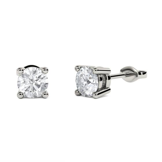 Unique Round Diamond Designer Earrings