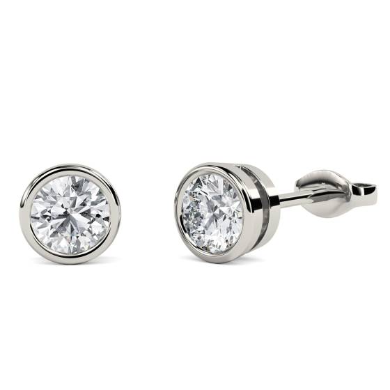 Modern Round Diamond Designer Earrings