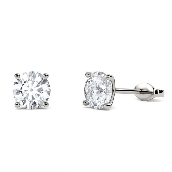 Elegant Round Diamond Designer Earrings