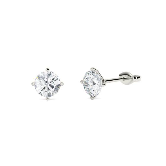 Round Diamond Designer Earrings
