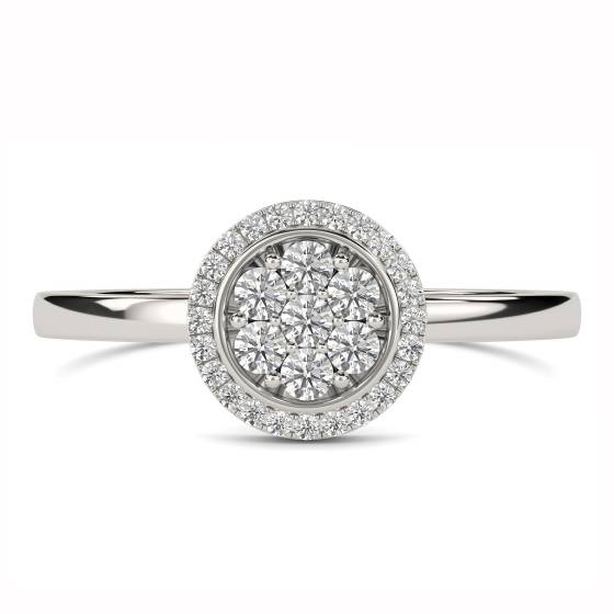 0.50ct Elegant Round Diamond Cluster Ring