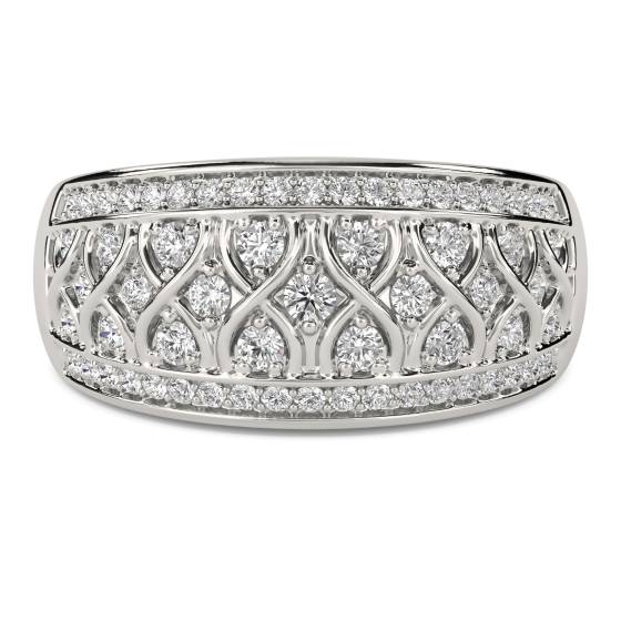 12.5mm Designer Cluster Dress Ring